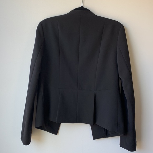 Halogen Blazer M Open Front Collarless Jacket with Zip Detail - Picture 2 of 8
